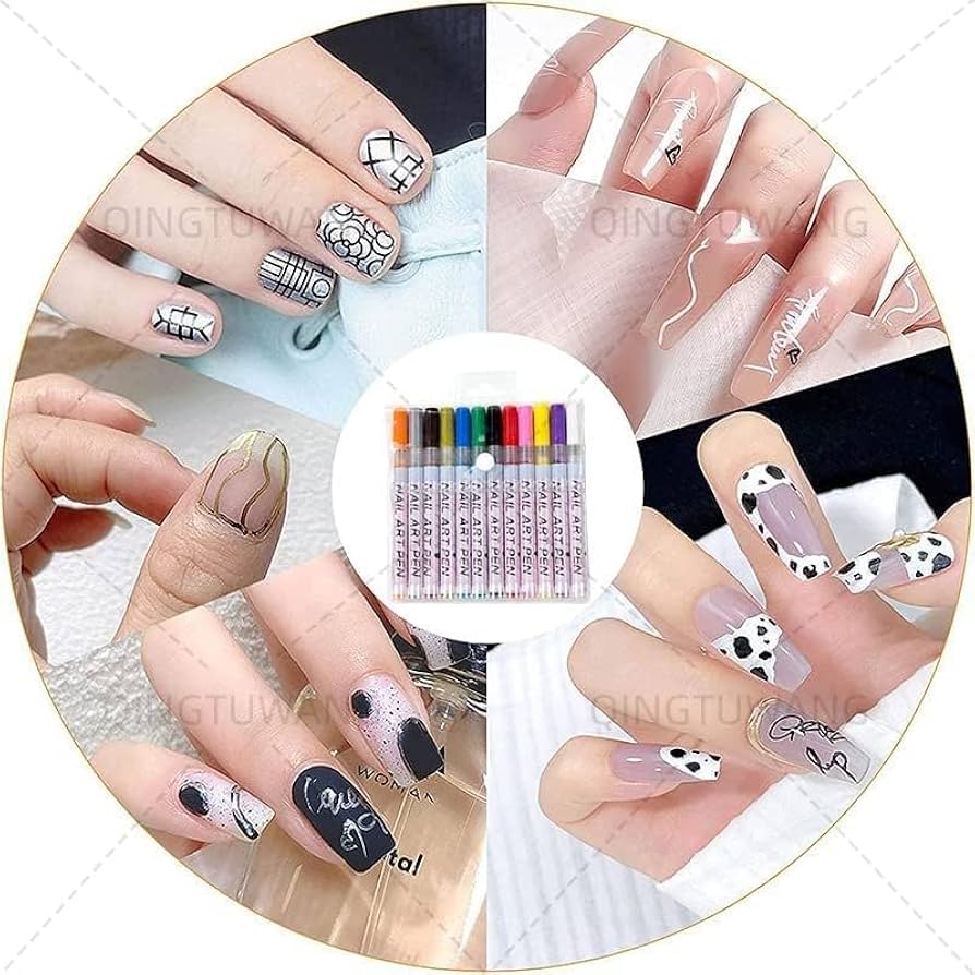 ネイルアート用品(筆など) candy Amazon.co.jp: ジェルネイル ドットペン 12色 0.5mm/0.7mm
